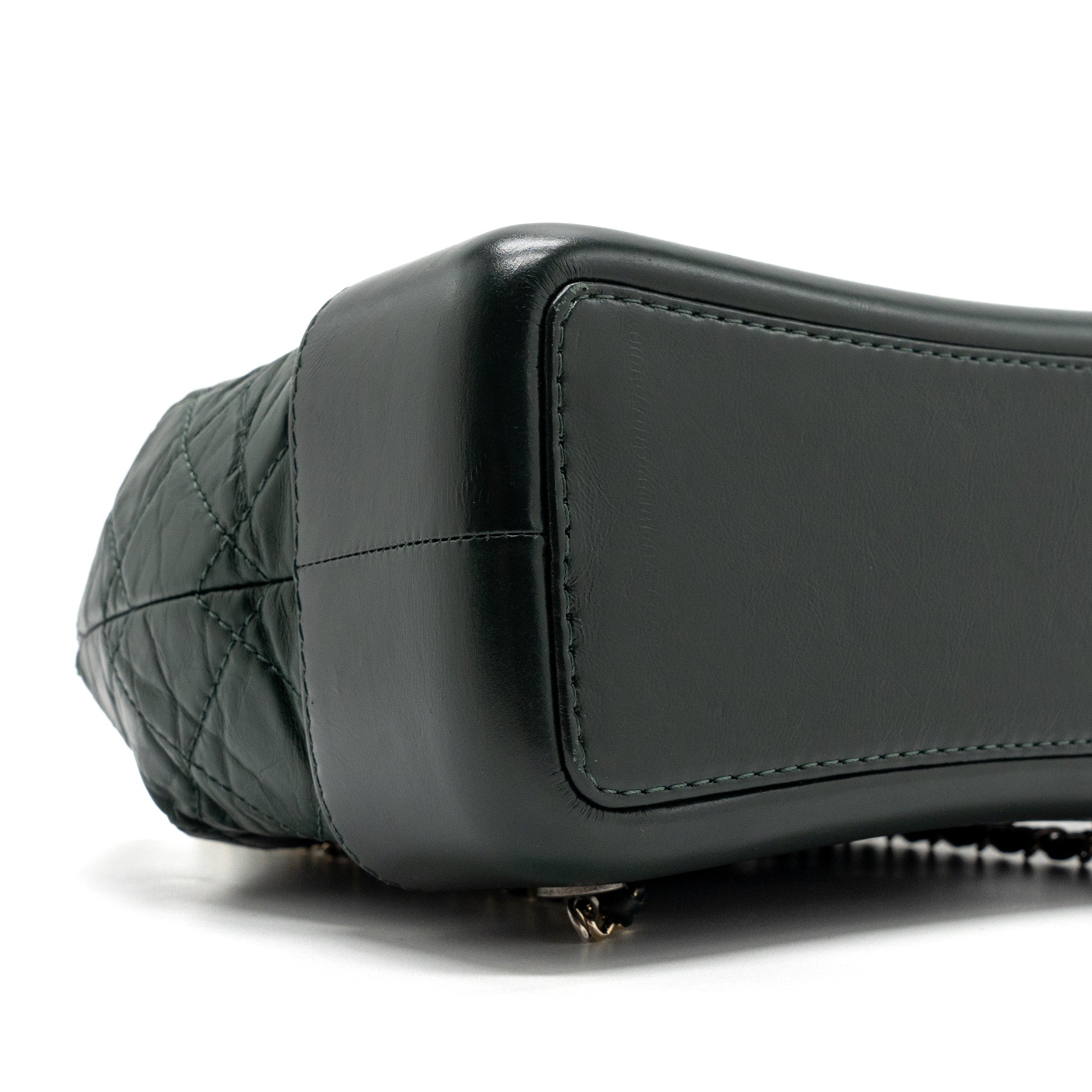 SMALL GABRIELLE BACKPACK AGED CALFSKIN DARK GREEN MULTICOLOUR HARDWARE