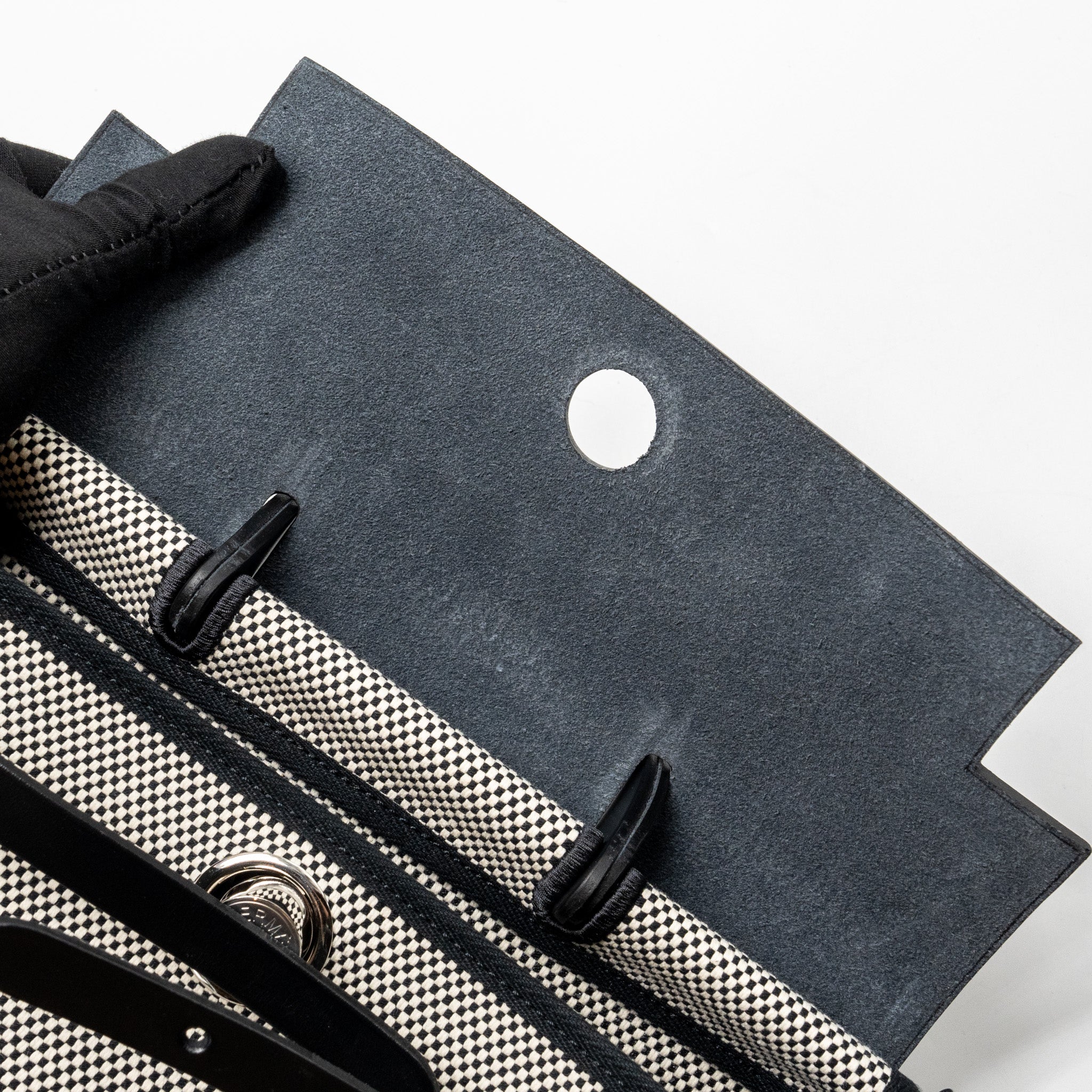 HERBAG A DOS ZIP RETOURNE BACKPACK CANVAS/ HUNTER ECRU/BLACK SHW