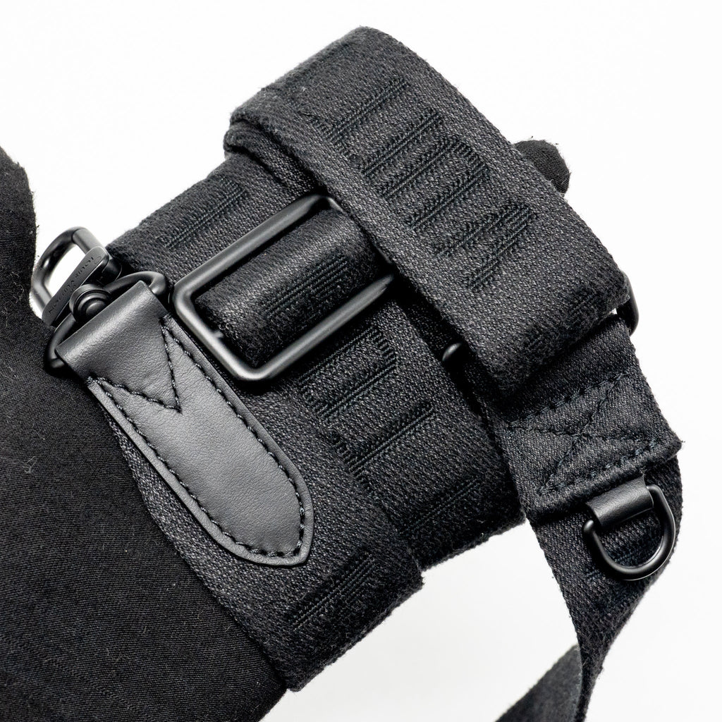 KEEPALL BANDOULIERE 25 MONOGRAM TAURILLON LEATHER BLACK WITH BLACK HARDWARE