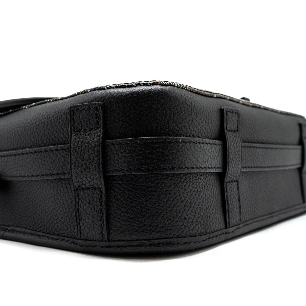 BELVEDERE MM MESSENGER BAG GOYARDINE CANVAS/CALFSKIN BLACK SHW