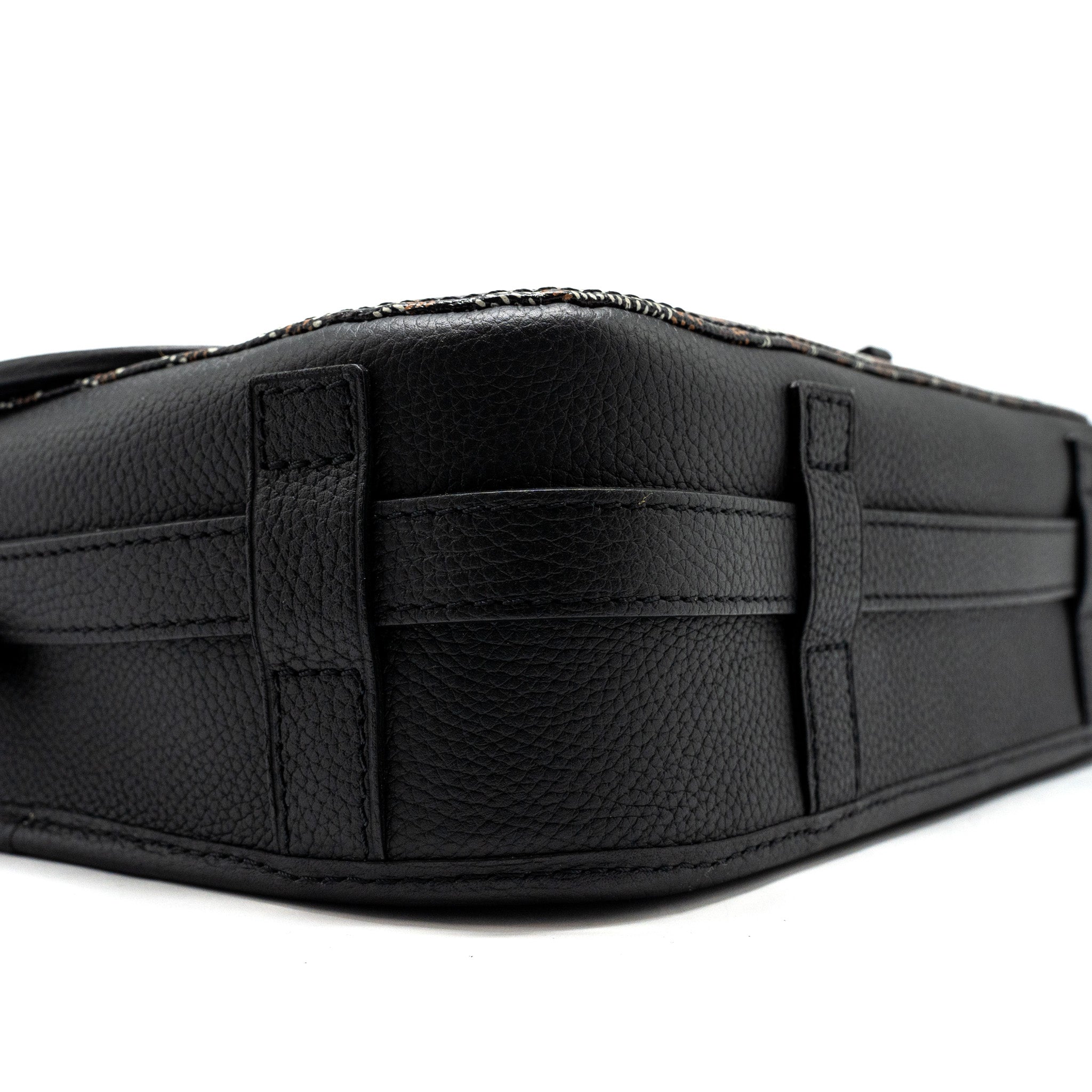 BELVEDERE MM MESSENGER BAG GOYARDINE CANVAS/CALFSKIN BLACK SHW