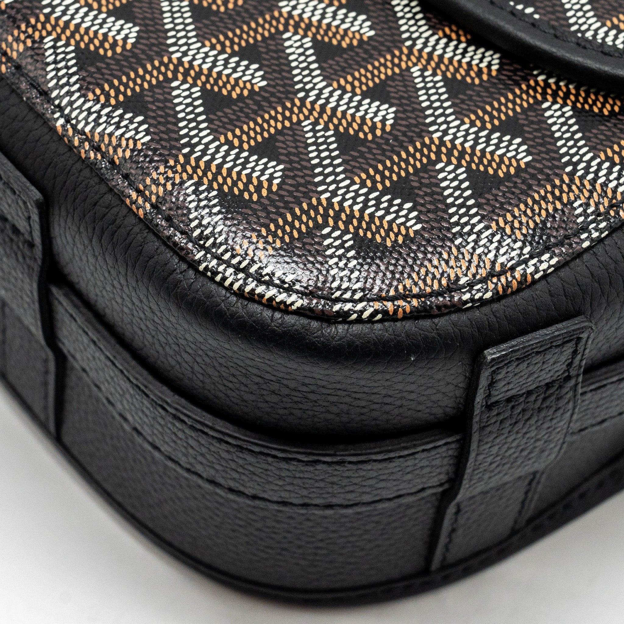 BELVEDERE MM MESSENGER BAG GOYARDINE CANVAS/CALFSKIN BLACK SHW