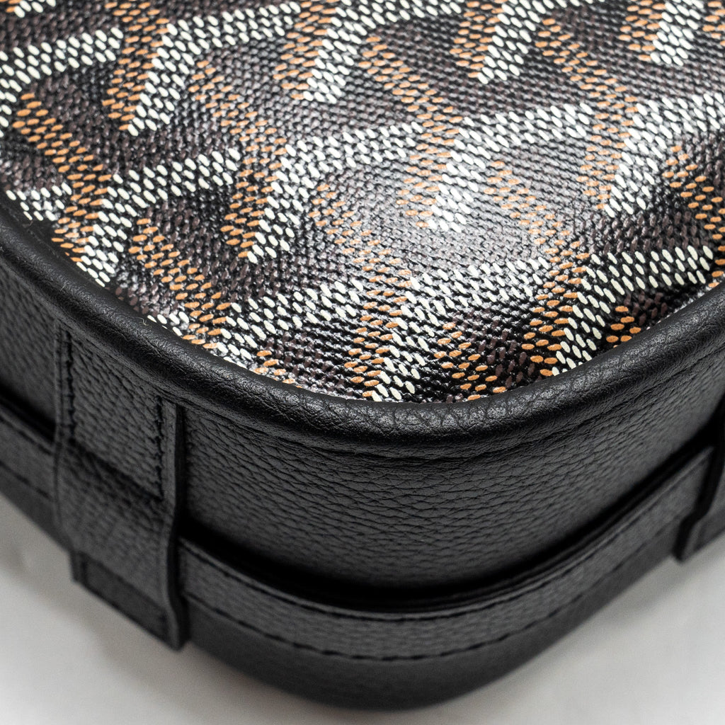 BELVEDERE MM MESSENGER BAG GOYARDINE CANVAS/CALFSKIN BLACK SHW