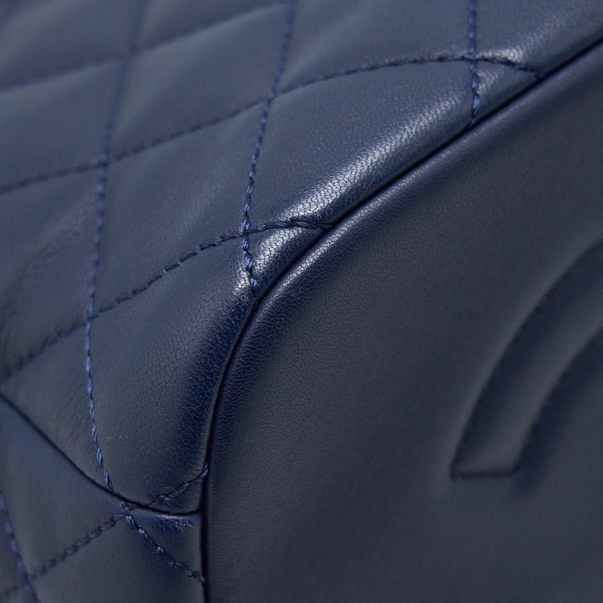 QUILTED BACKPACK NAVY BLUE RUTHENIUM SHW