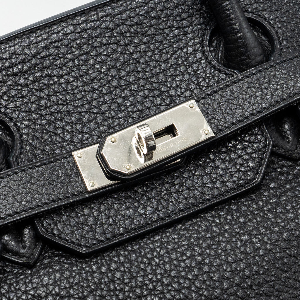 HERMES SHOULDER BIRKIN CLEMENCE BLACK SHW