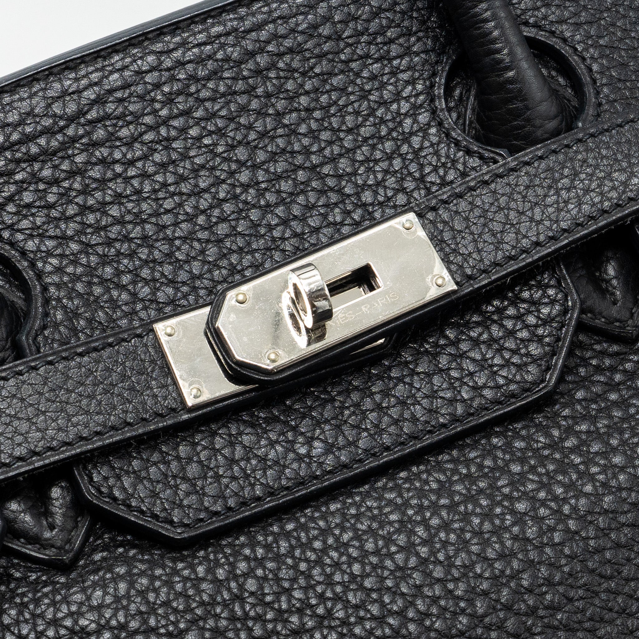 HERMES SHOULDER BIRKIN CLEMENCE BLACK SHW