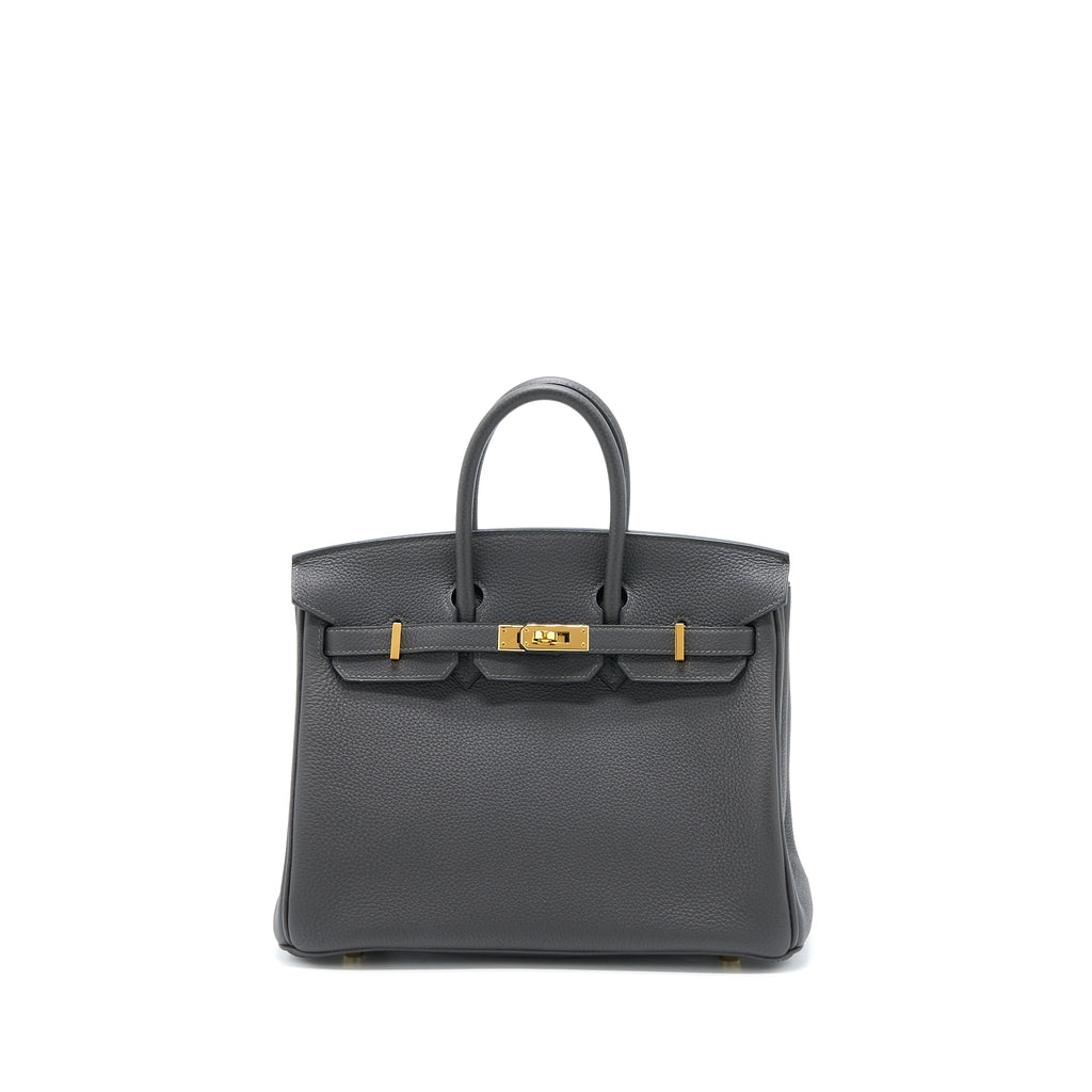 HERMES BIRKIN 25 TOGO GRAPHITE GHW