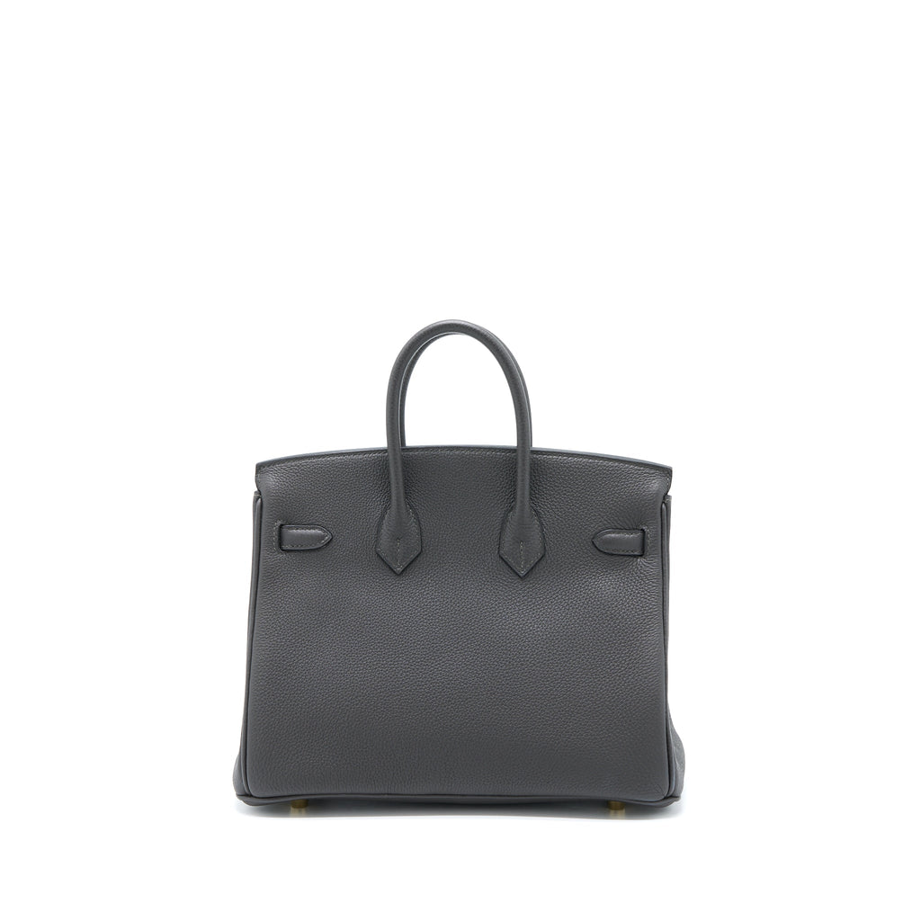 HERMES BIRKIN 25 TOGO GRAPHITE GHW