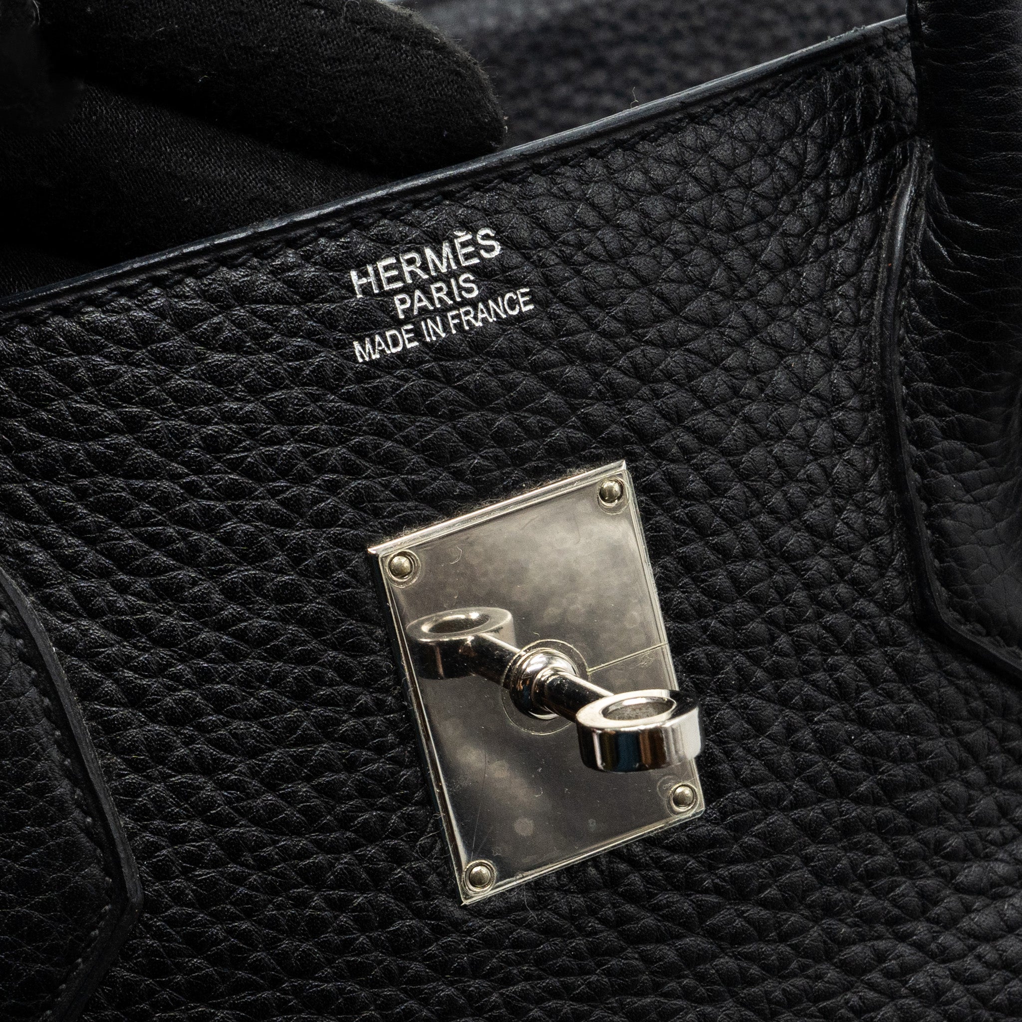 HERMES SHOULDER BIRKIN CLEMENCE BLACK SHW