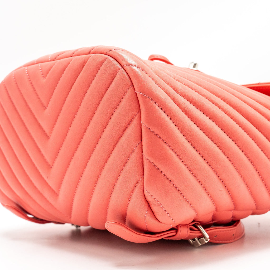 SMALL URBAN SPIRIT BACKPACK CHEVRON CALFSKIN PINK SHW