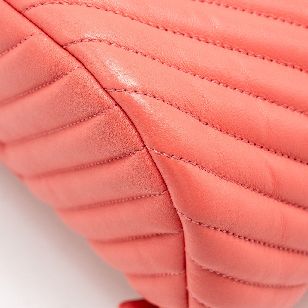 SMALL URBAN SPIRIT BACKPACK CHEVRON CALFSKIN PINK SHW