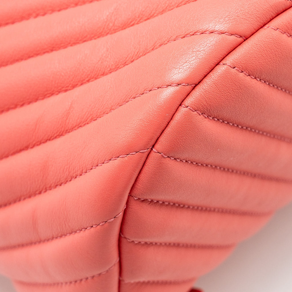 SMALL URBAN SPIRIT BACKPACK CHEVRON CALFSKIN PINK SHW