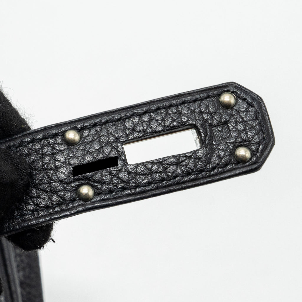 HERMES SHOULDER BIRKIN CLEMENCE BLACK SHW