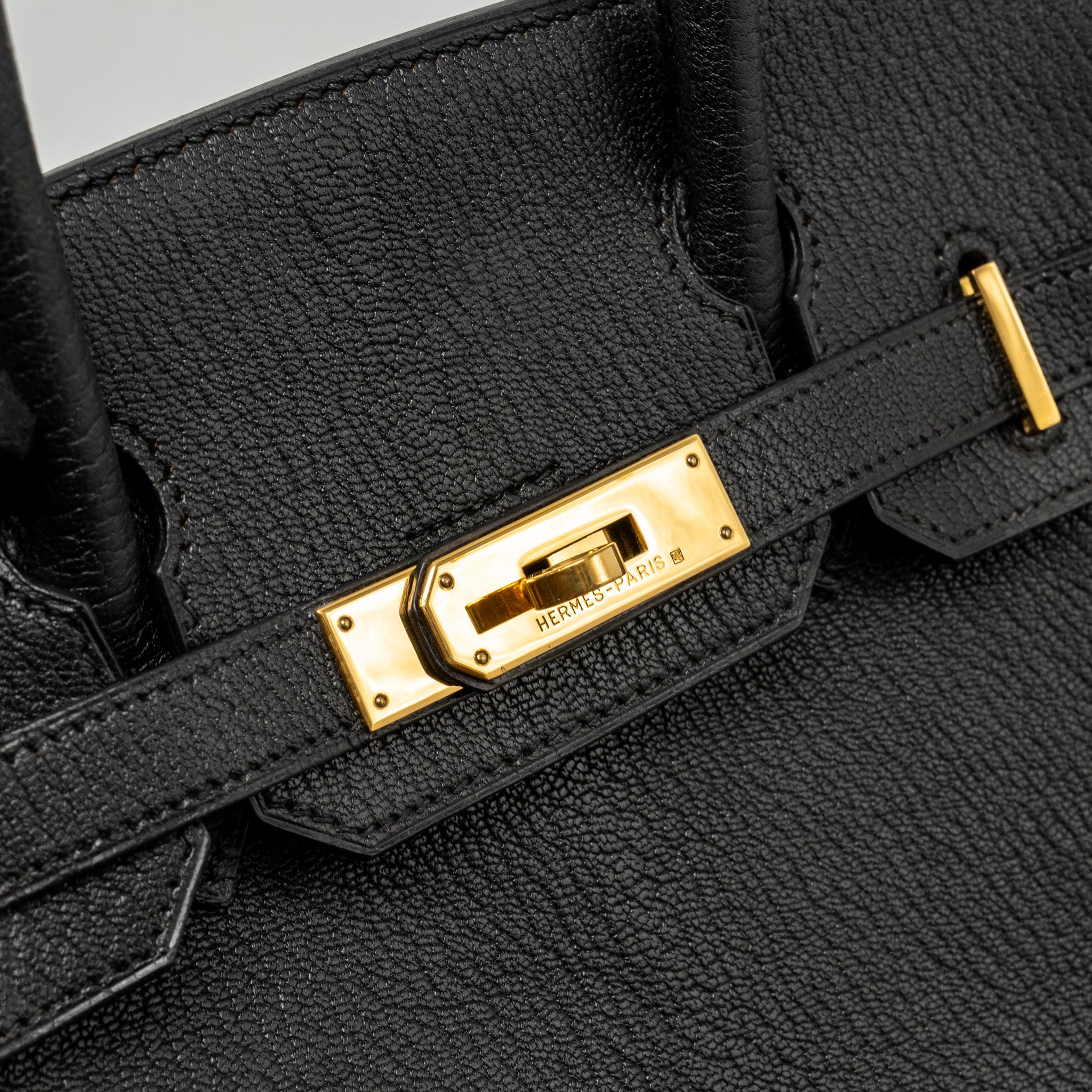 HERMES BIRKIN 30 CHÈVRE DE COROMANDEL BLACK GHW