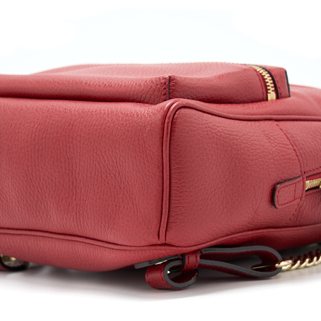 SOHO CHAIN BACKPACK RED GHW