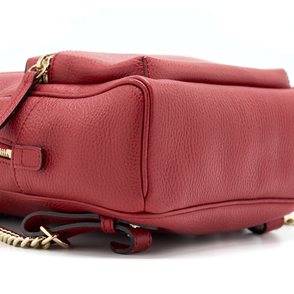 SOHO CHAIN BACKPACK RED GHW