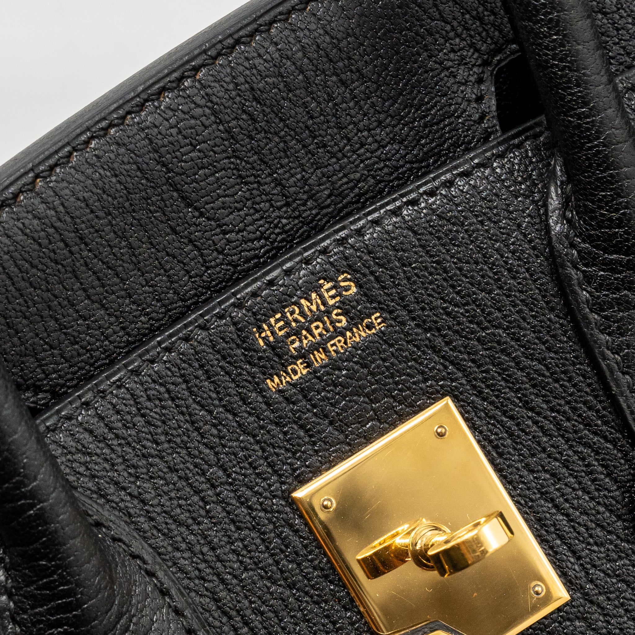 HERMES BIRKIN 30 CHÈVRE DE COROMANDEL BLACK GHW