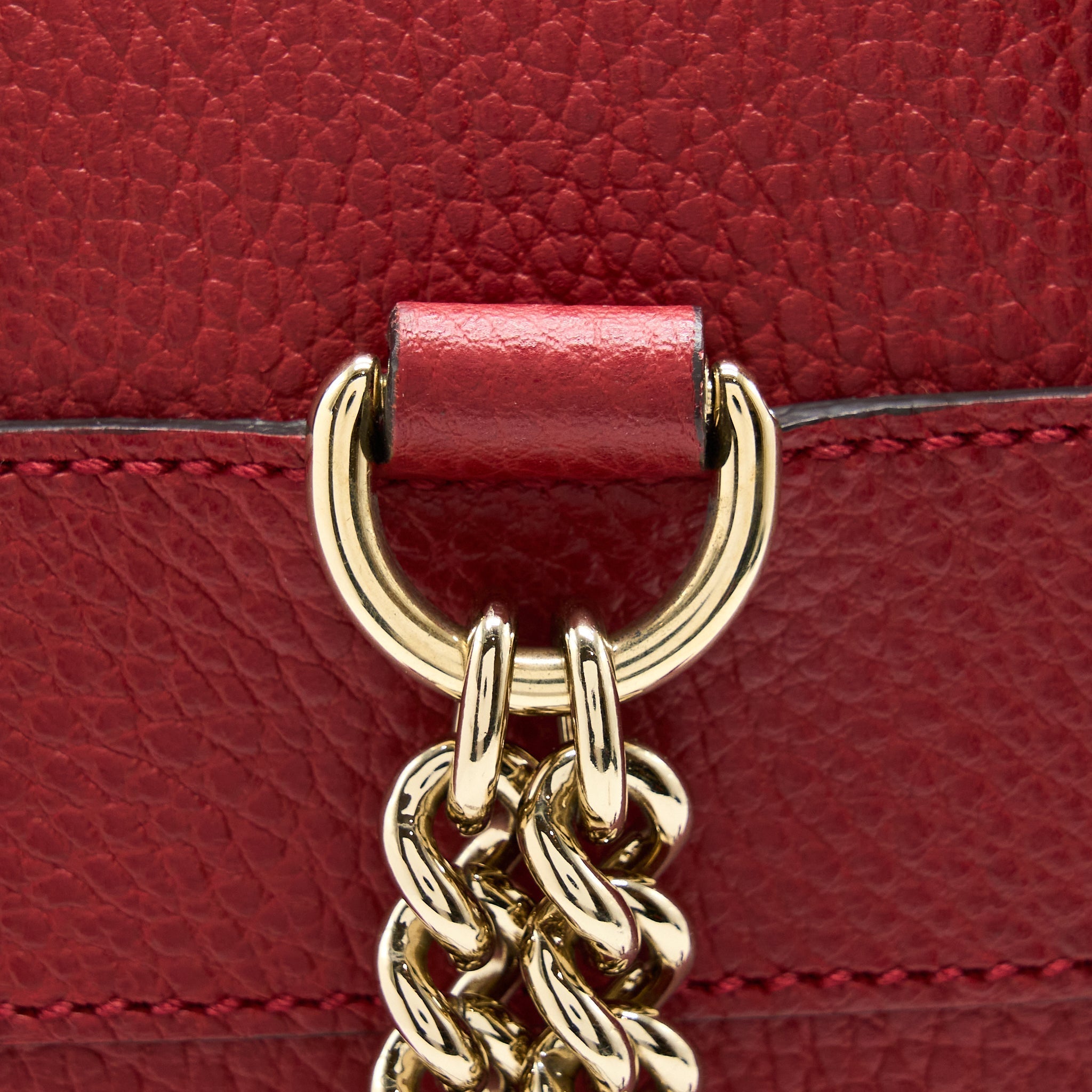 SOHO CHAIN BACKPACK RED GHW