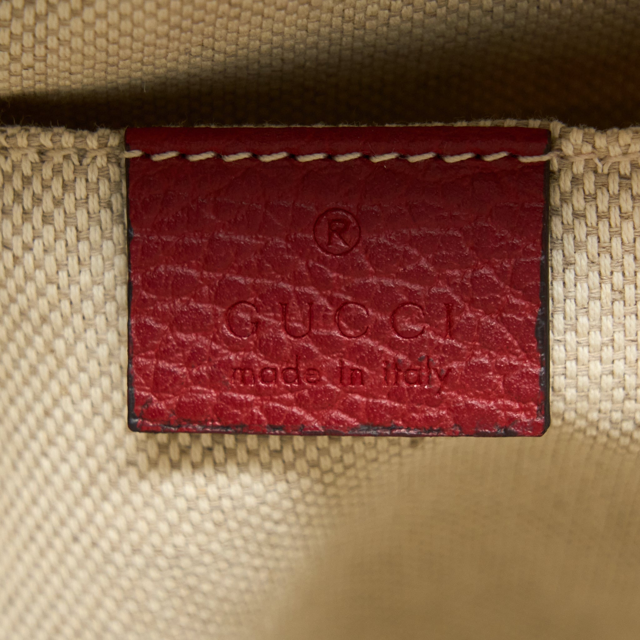 SOHO CHAIN BACKPACK RED GHW
