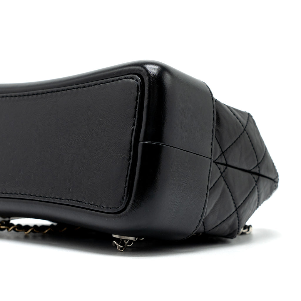 SMALL GABRIELLE BACKPACK CALFSKIN BLACK MULTICOLOUR HARDWARE (MICROCHIP)