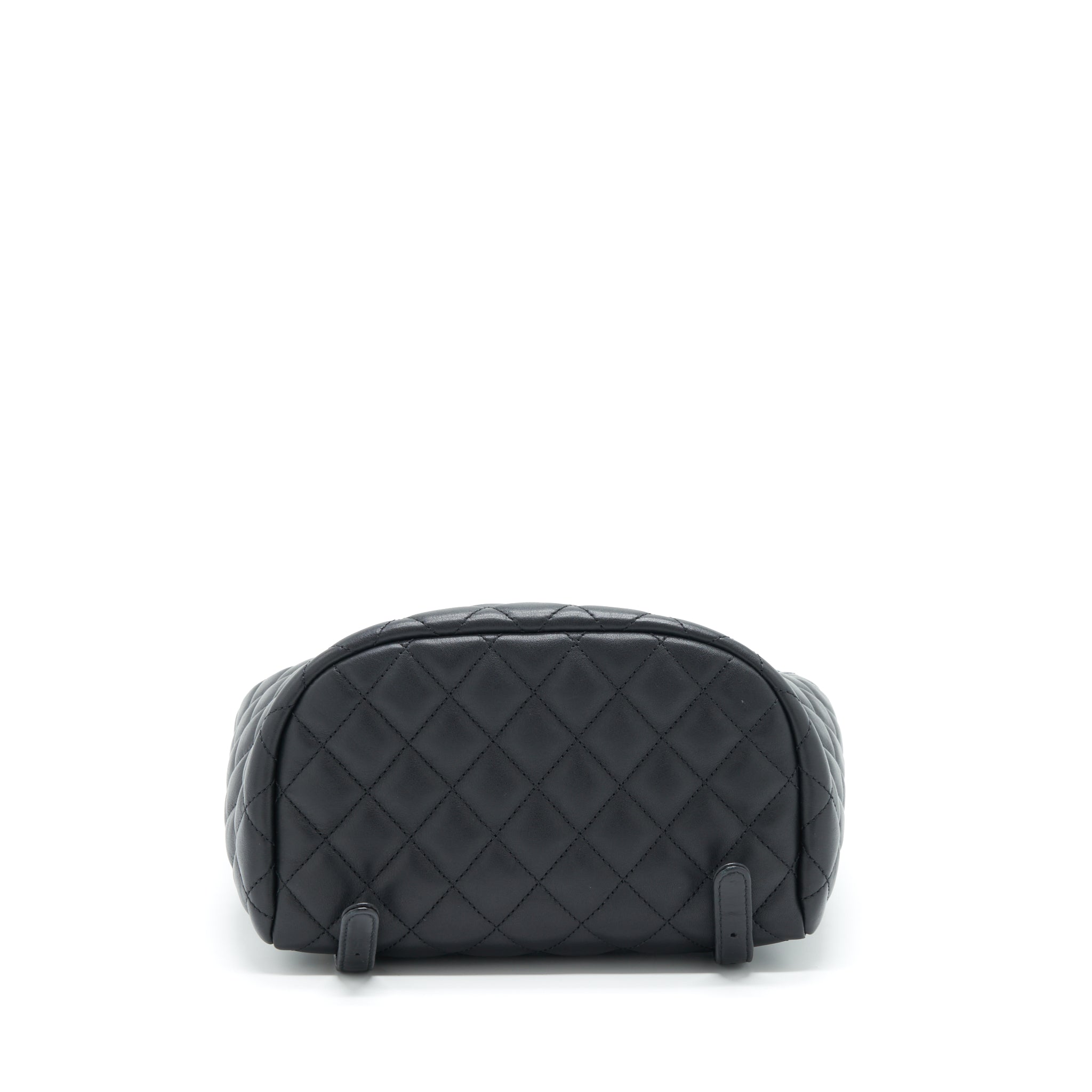 QUILTED BACKPACK CALFSKIN BLACK GHW
