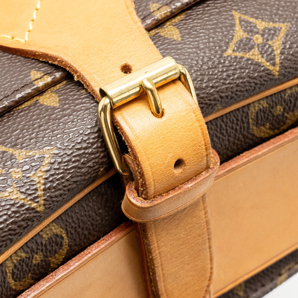 VINTAGE MESSENGER CROSSBODY BAG MONOGRAM CANVAS GHW