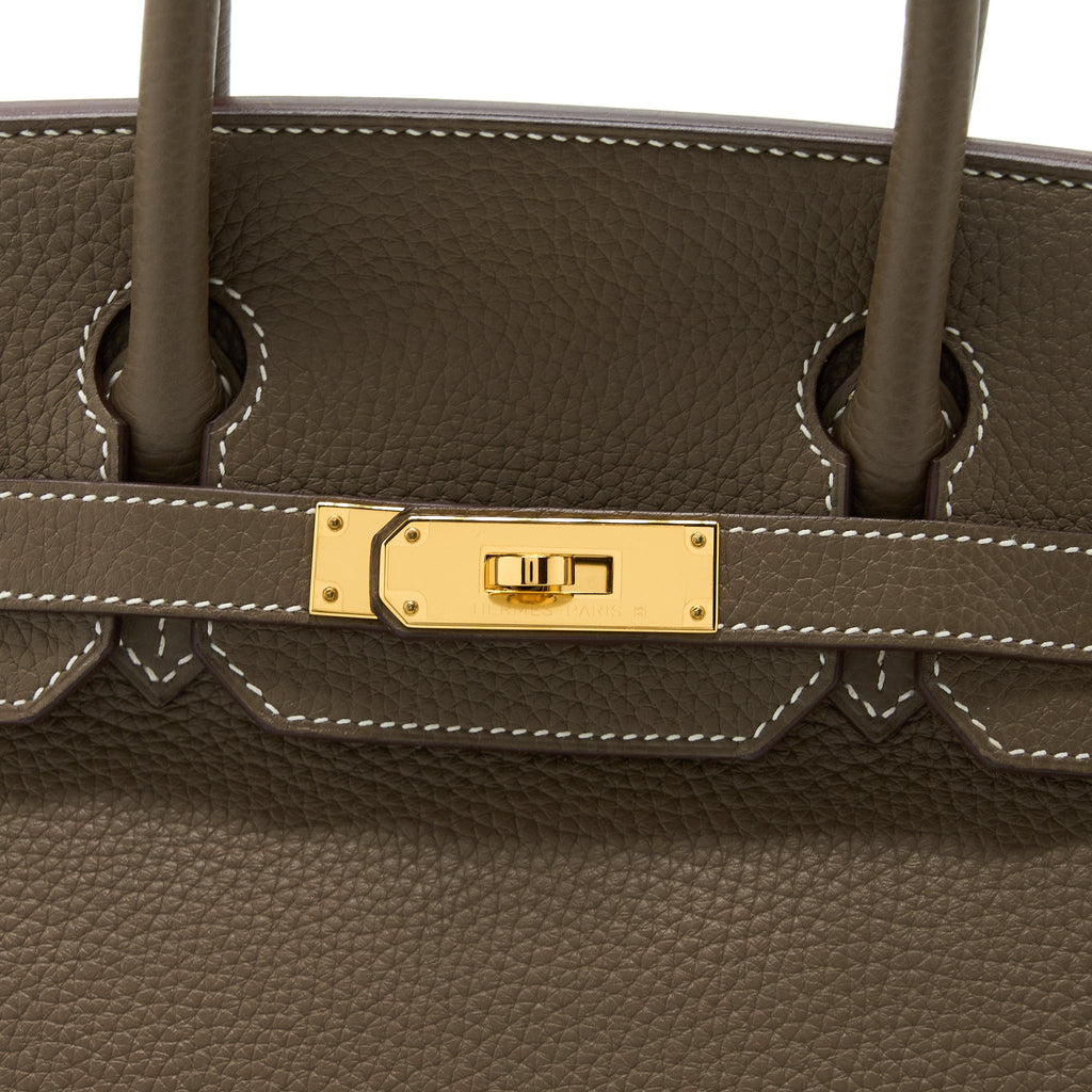 HERMES BIRKIN 30 CLEMENCE ETOUPE GHW