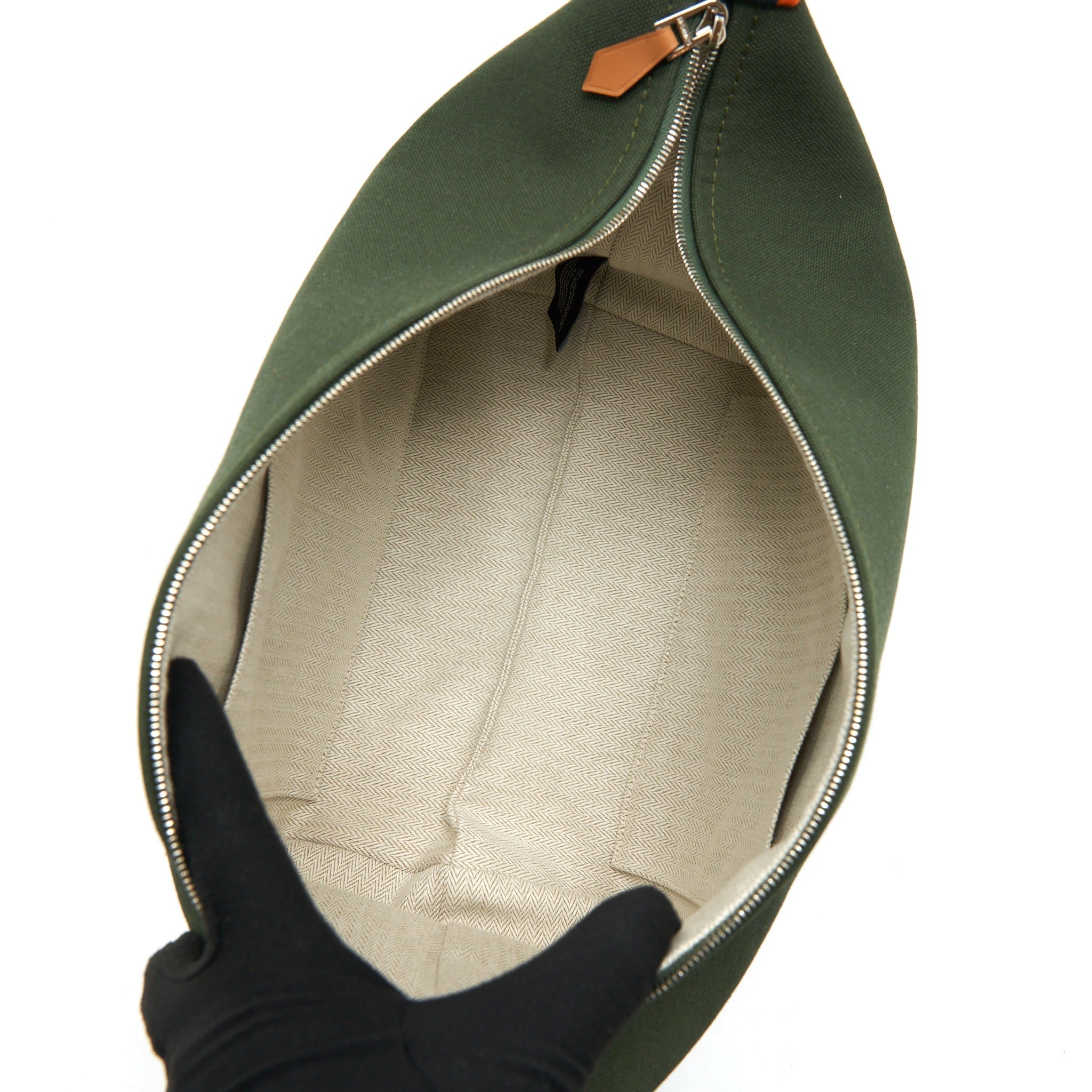BRIDE-A-BRAC CASE LARGE MODEL TRAVEL POUCH DARK GREEN