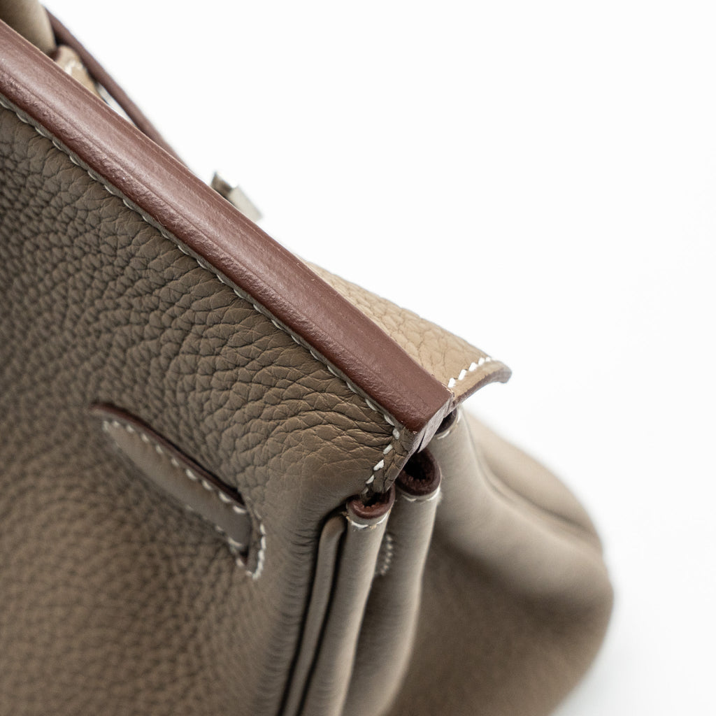 HERMES BIRKIN 25 TOGO ETOUPE SHW