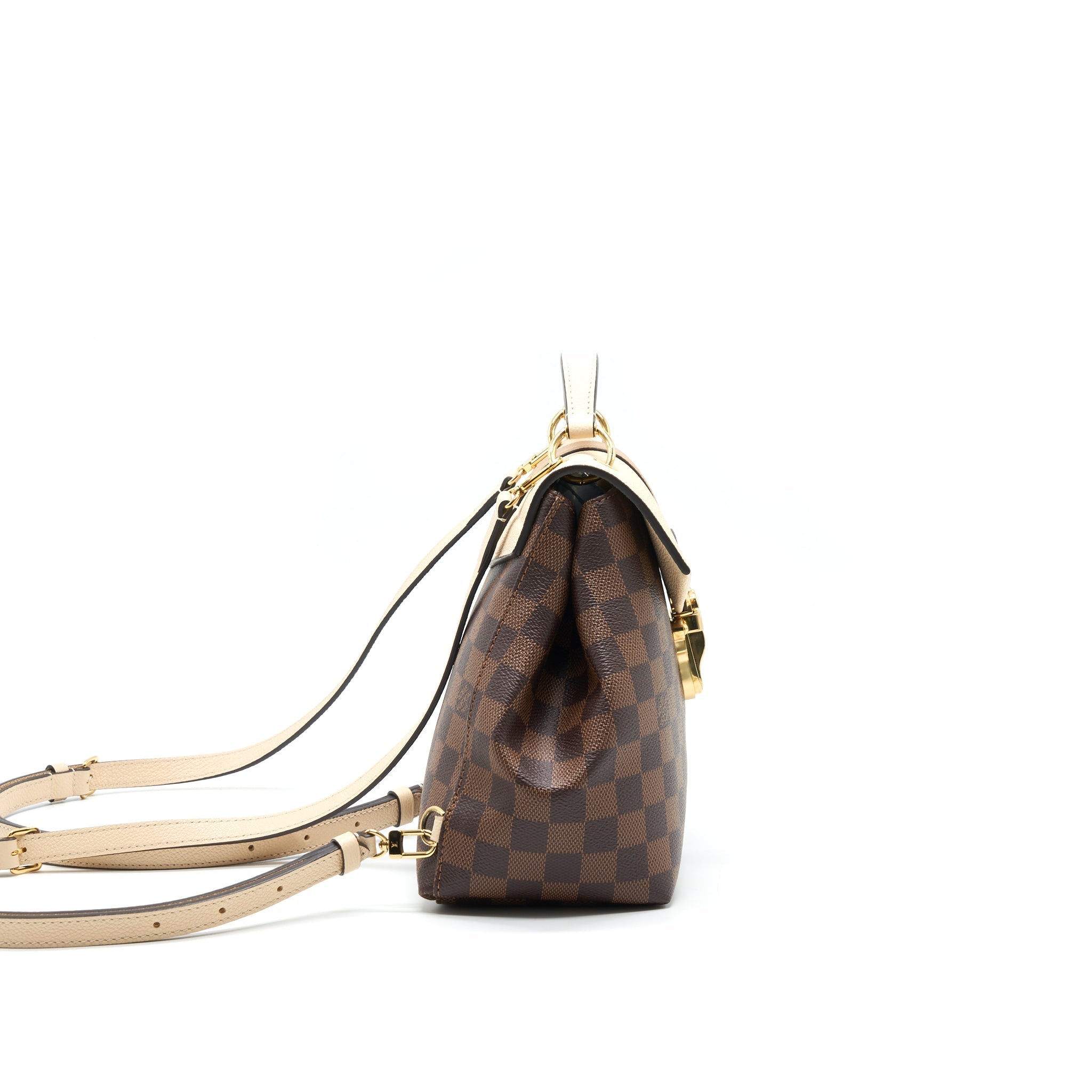 CLAPTON BACKPACK DAMIER EBENE LEATHER BROWN