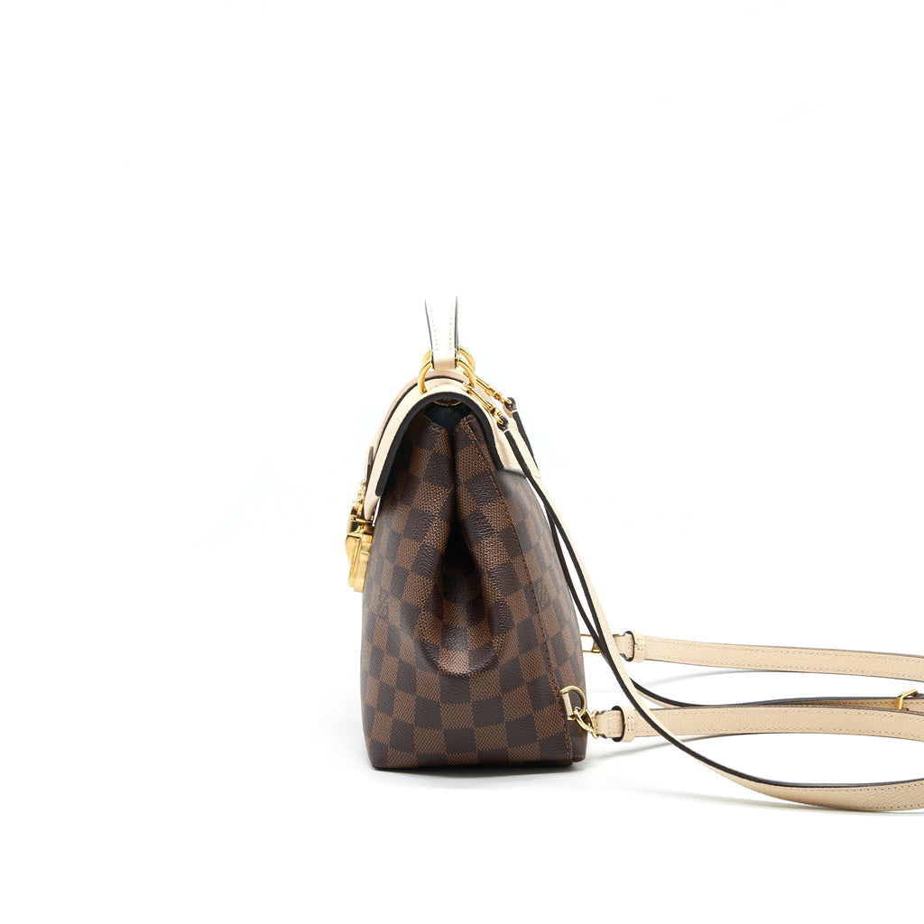 CLAPTON BACKPACK DAMIER EBENE LEATHER BROWN