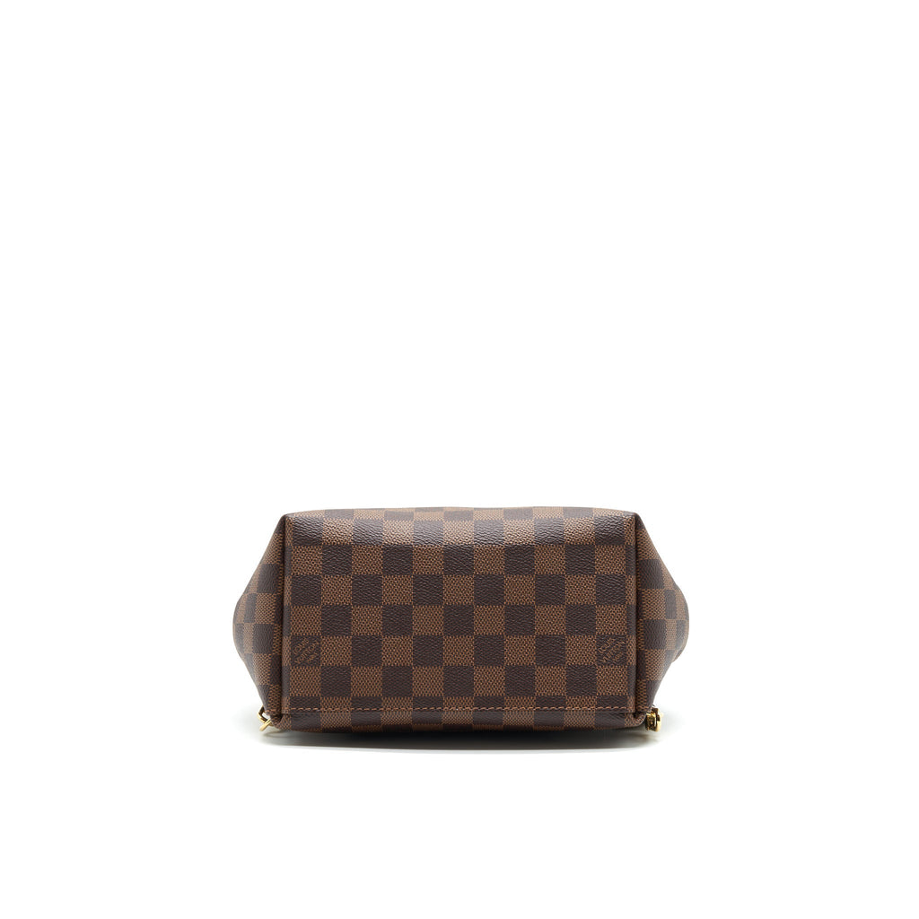 CLAPTON BACKPACK DAMIER EBENE LEATHER BROWN