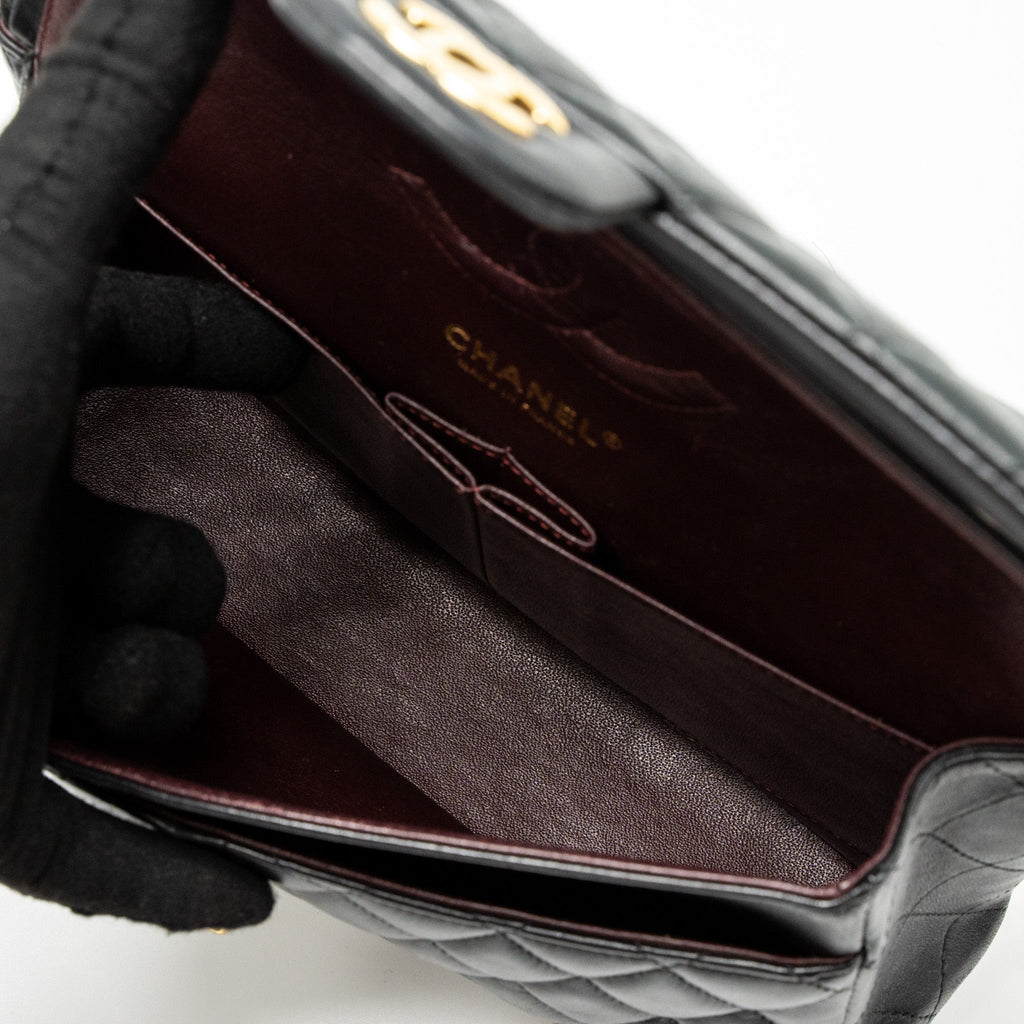MINI DUMA BACKPACK LAMBSKIN BLACK LGHW (MICROCHIP)