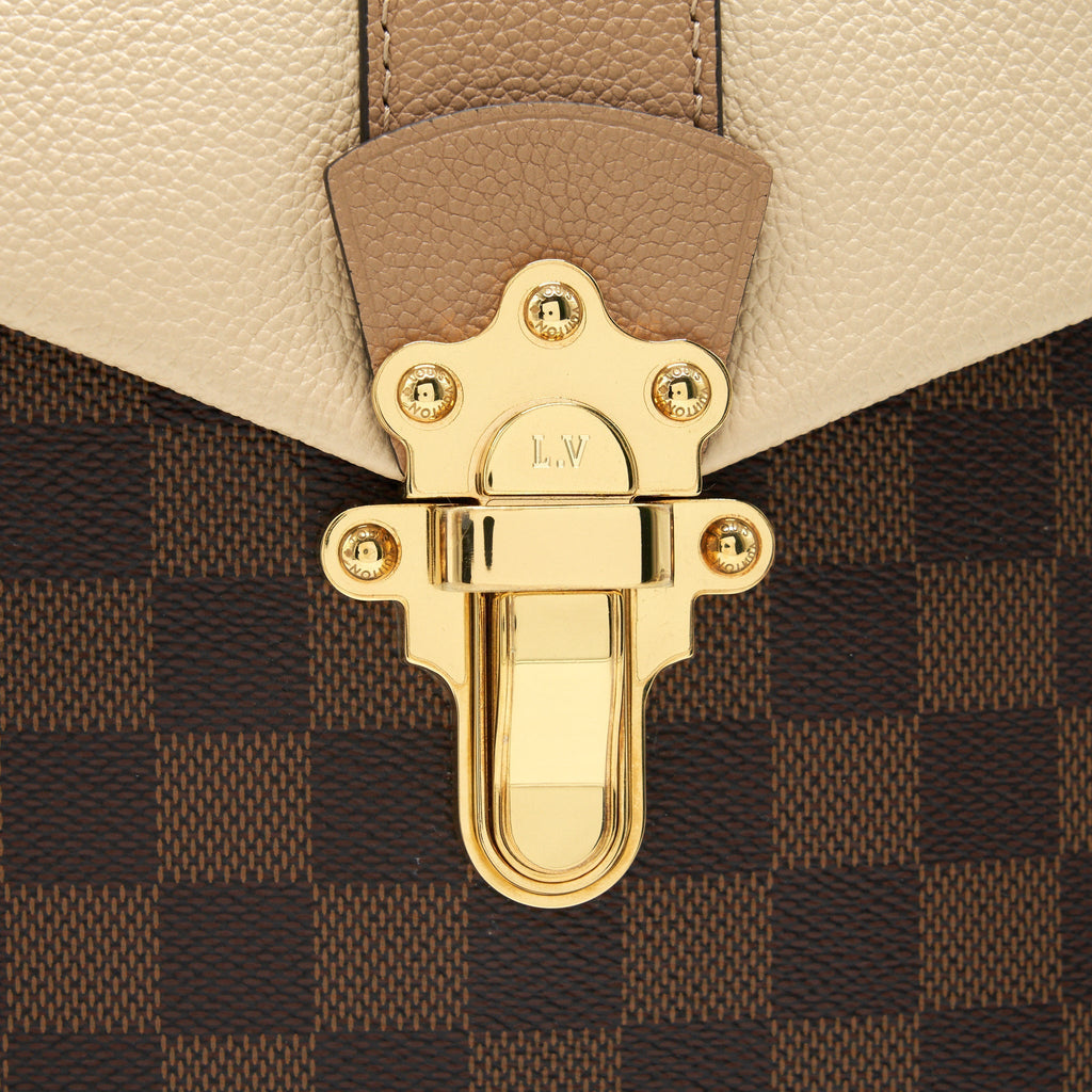 CLAPTON BACKPACK DAMIER EBENE LEATHER BROWN