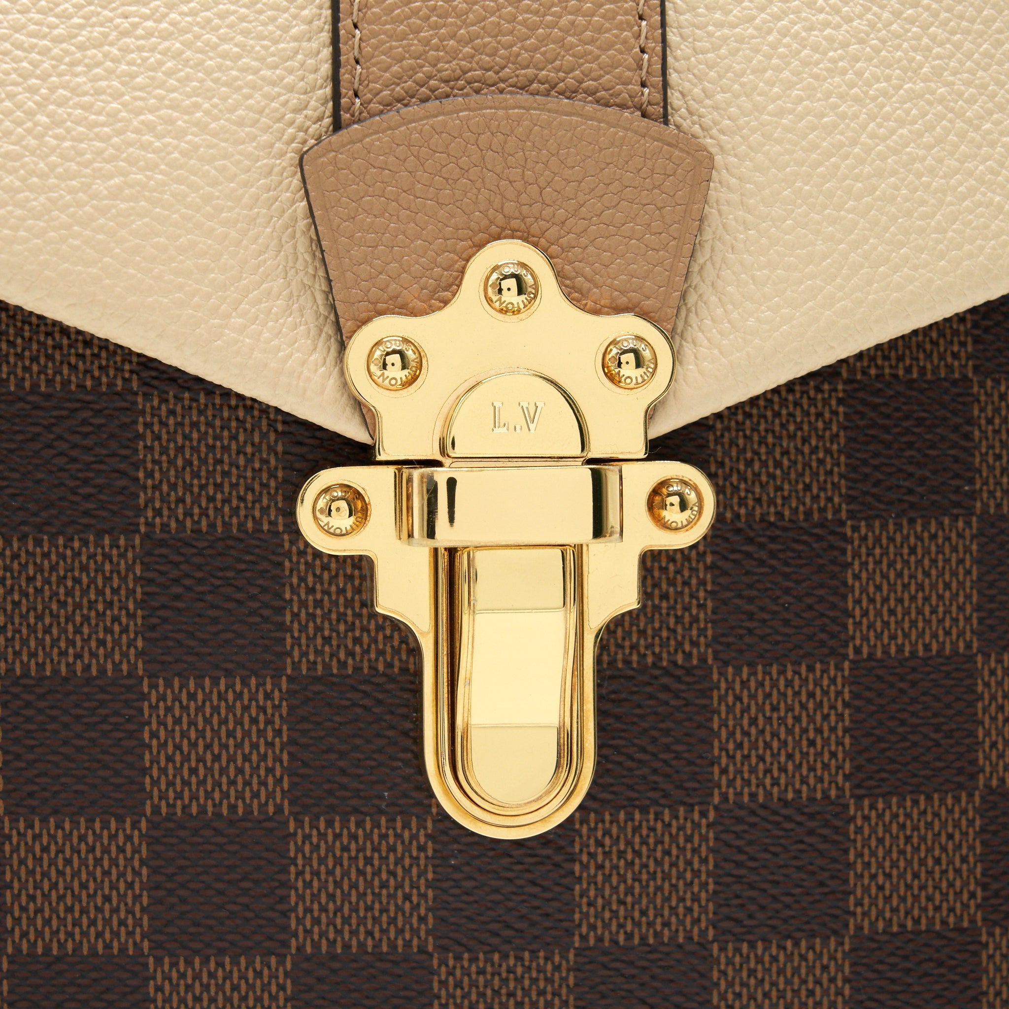 CLAPTON BACKPACK DAMIER EBENE LEATHER BROWN