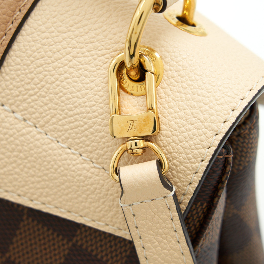 CLAPTON BACKPACK DAMIER EBENE LEATHER BROWN