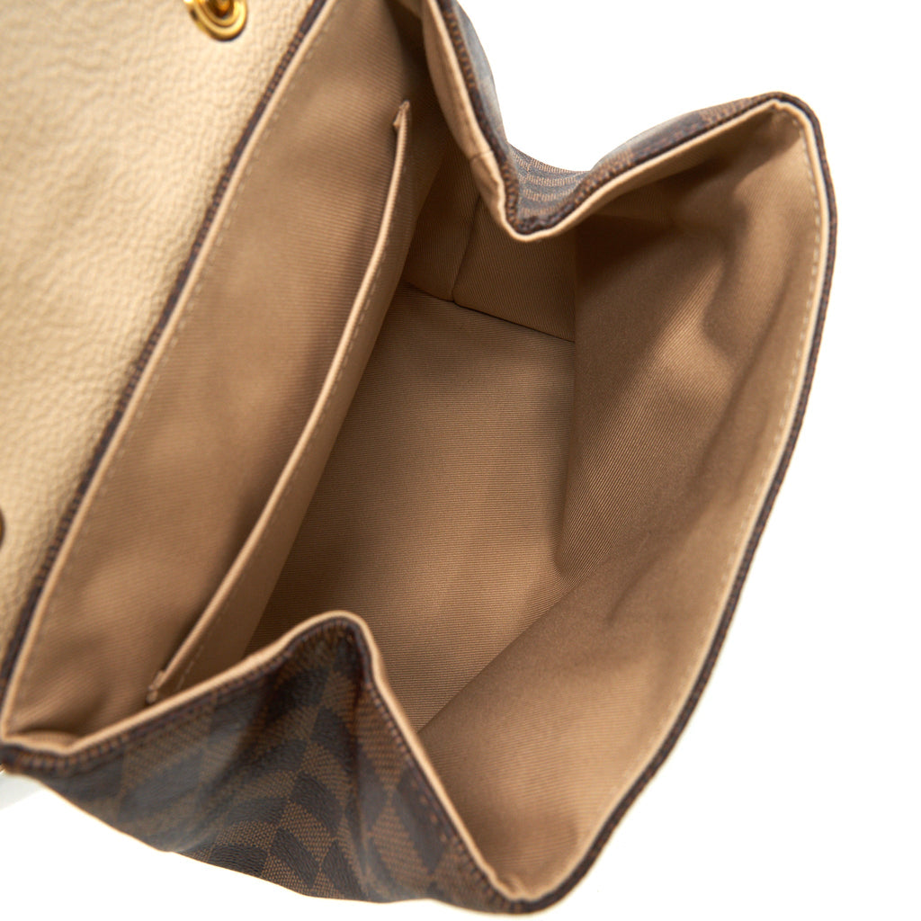 CLAPTON BACKPACK DAMIER EBENE LEATHER BROWN