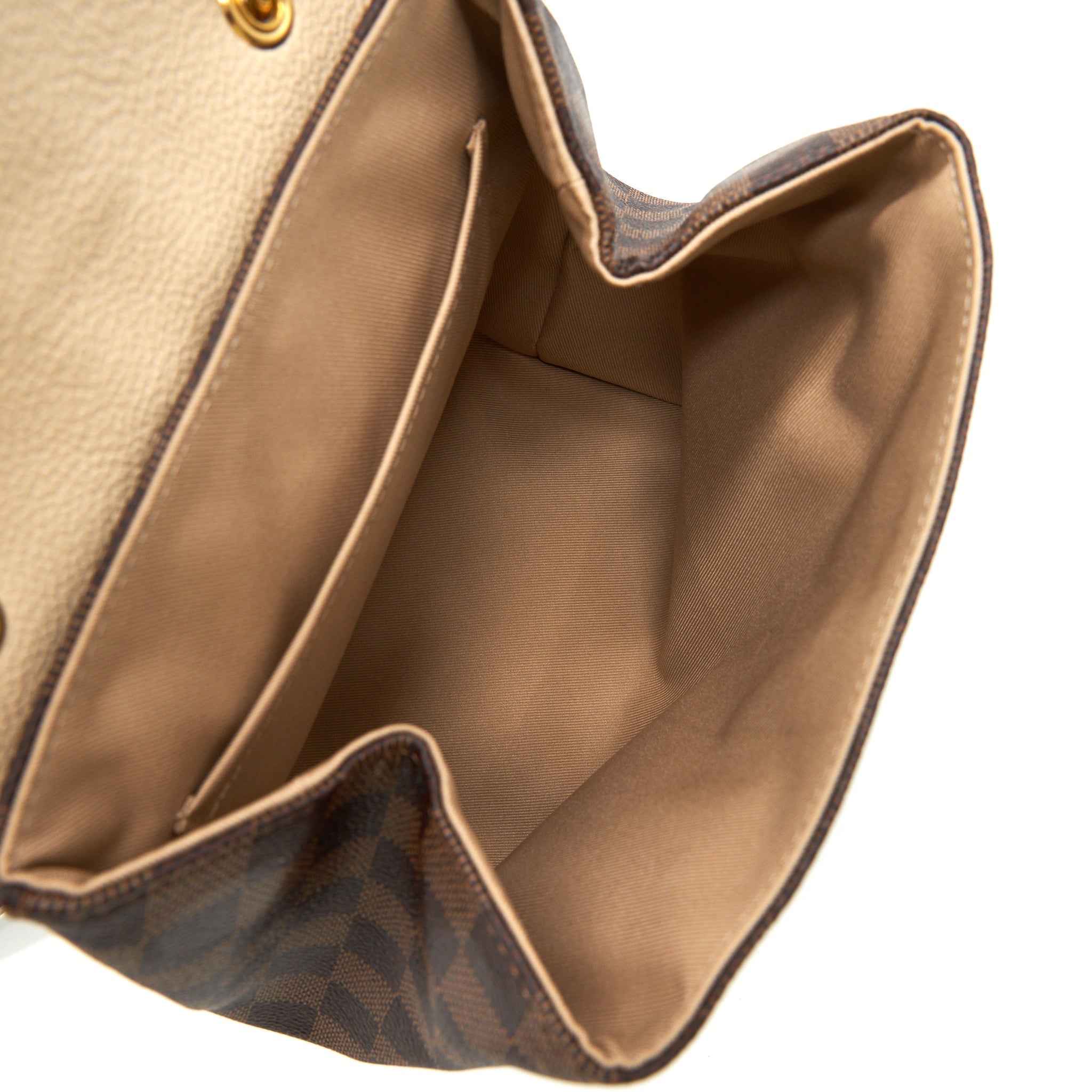 CLAPTON BACKPACK DAMIER EBENE LEATHER BROWN