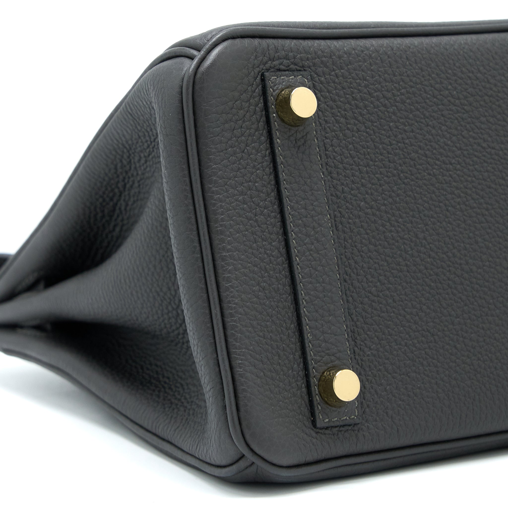 HERMES BIRKIN 25 TOGO GRAPHITE GHW