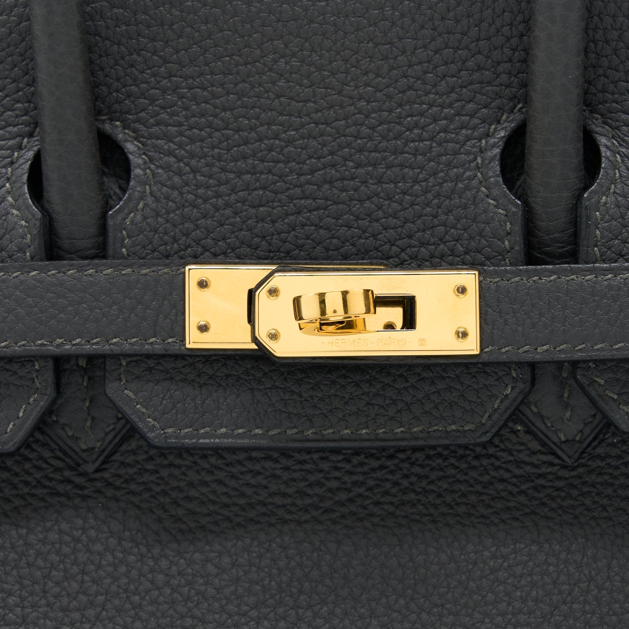 HERMES BIRKIN 25 TOGO GRAPHITE GHW