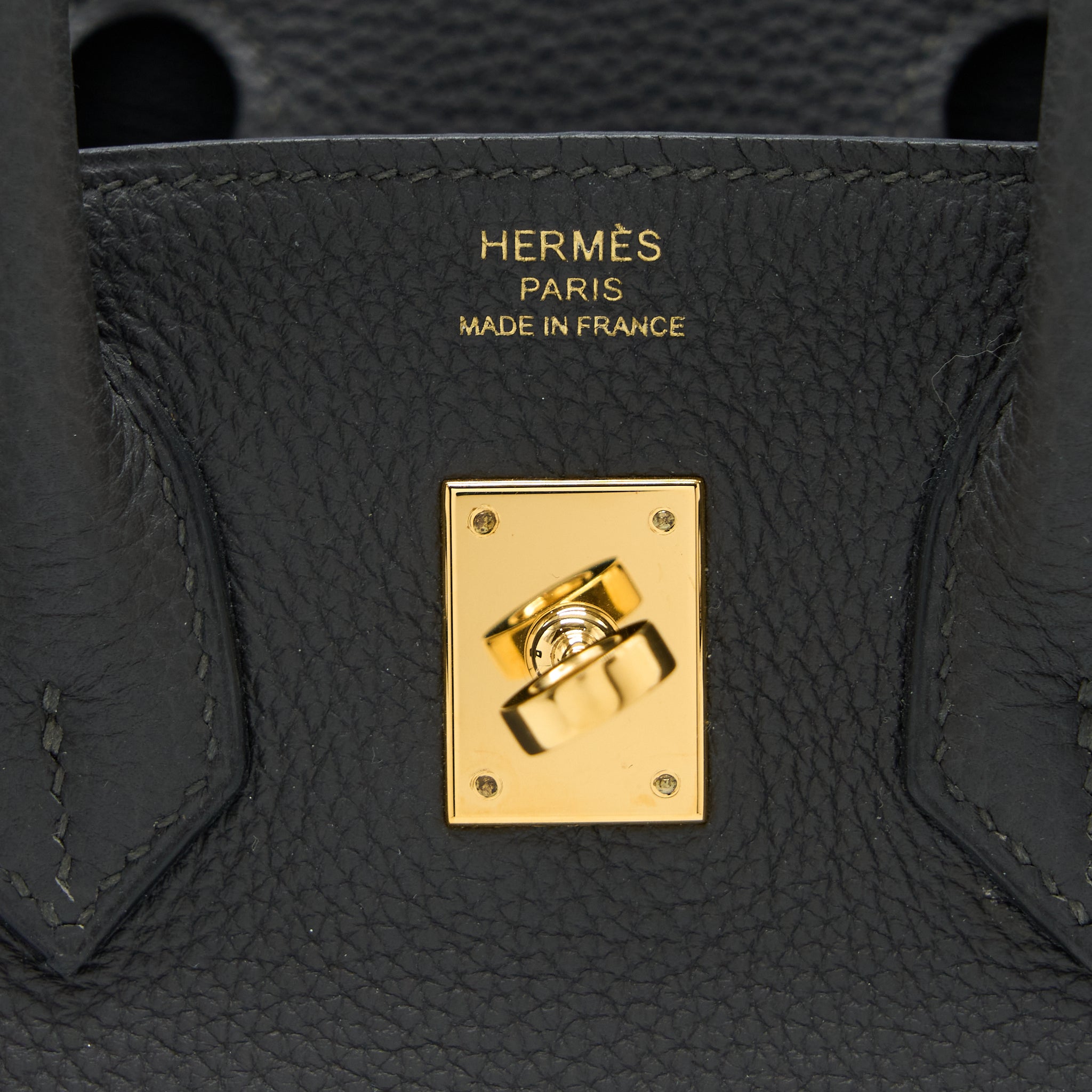 HERMES BIRKIN 25 TOGO GRAPHITE GHW