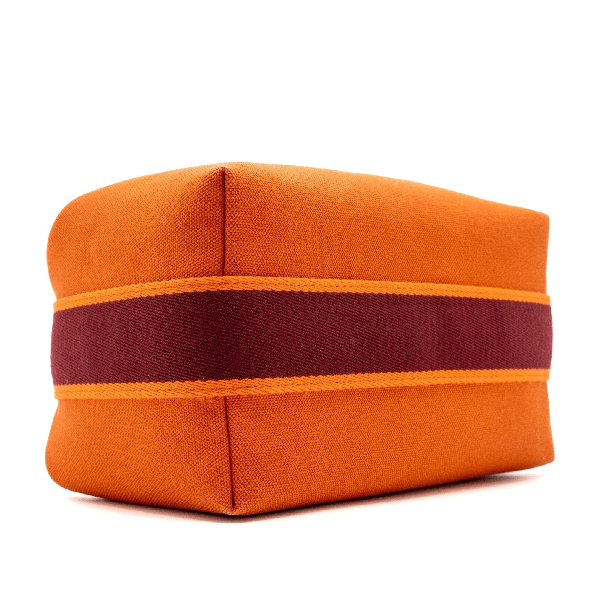 TROUSSE DE TOILETTE BRIDE A BRAC PM TRAVEL POUCH CANVAS ORANGE FEU SHW