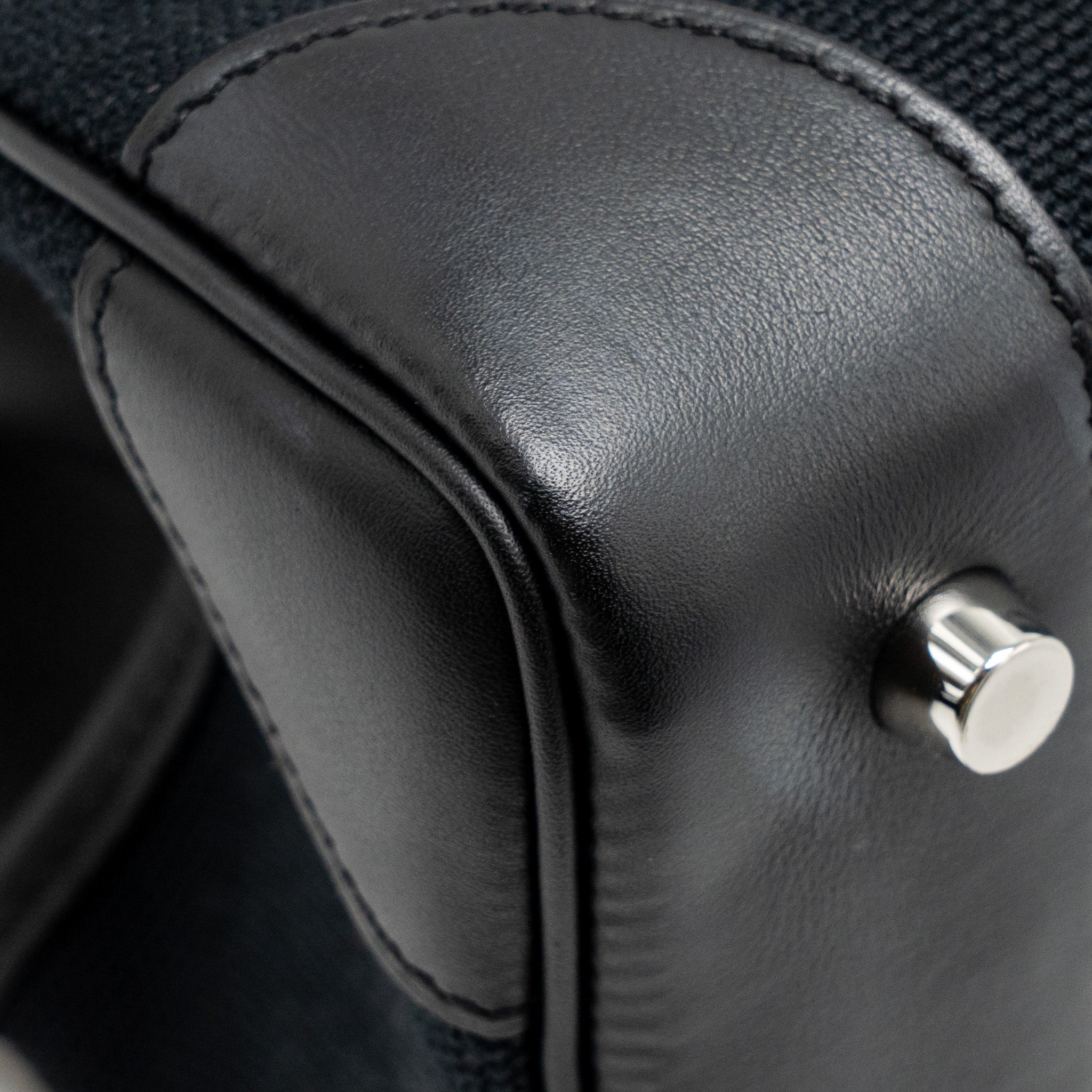 HERMES BIRKIN 25 CARGO TOILE GOELAND/SWIFT BLACK SHW