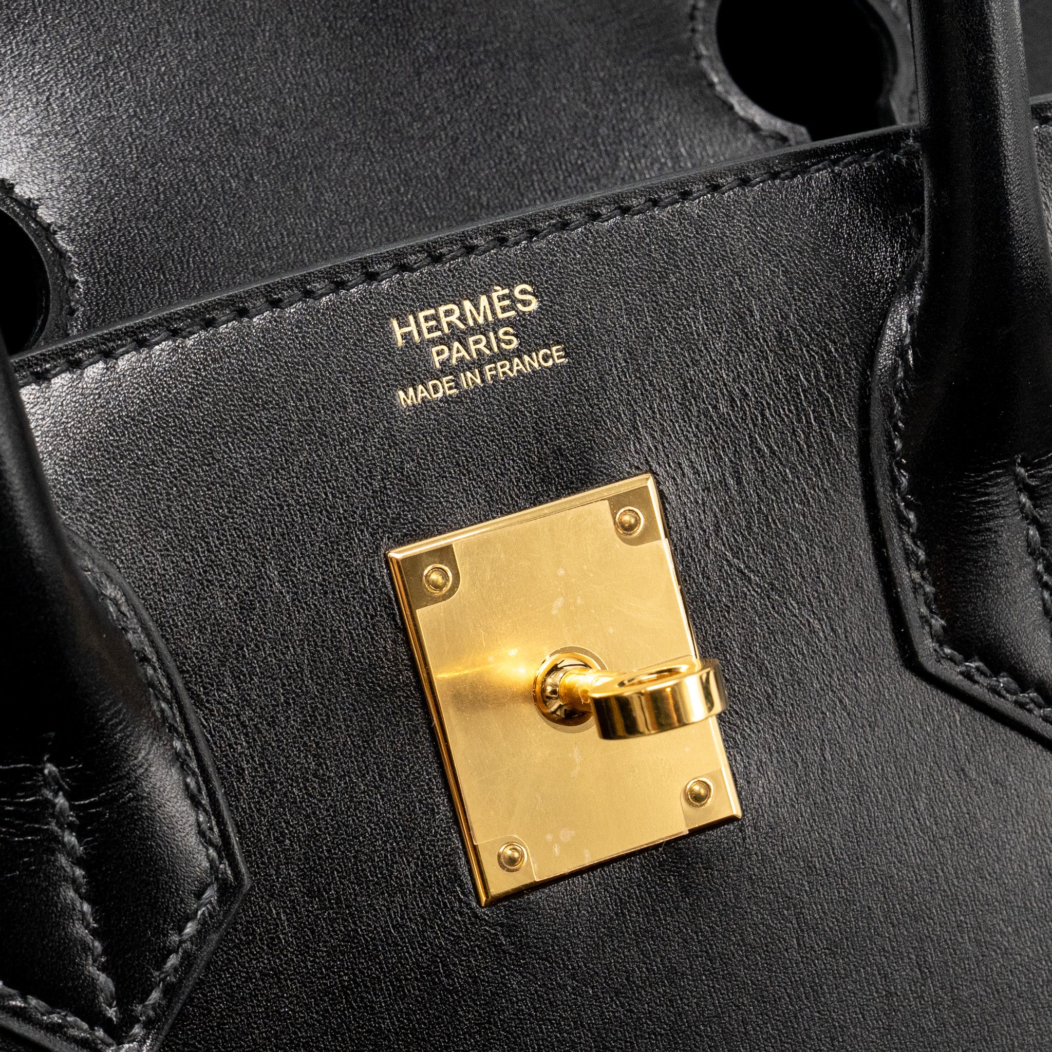 HERMES BIRKIN 30 BOX BLACK GHW