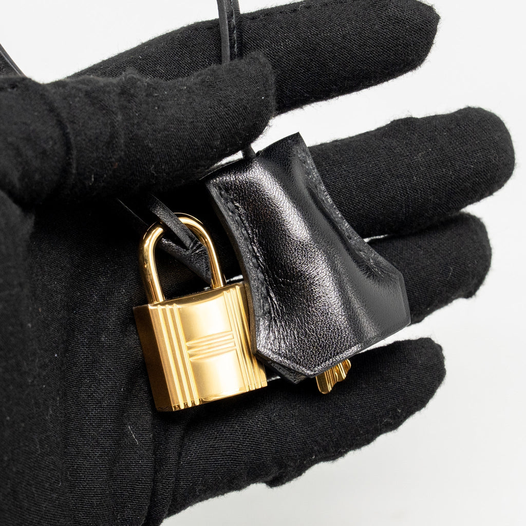 HERMES BIRKIN 30 BOX BLACK GHW