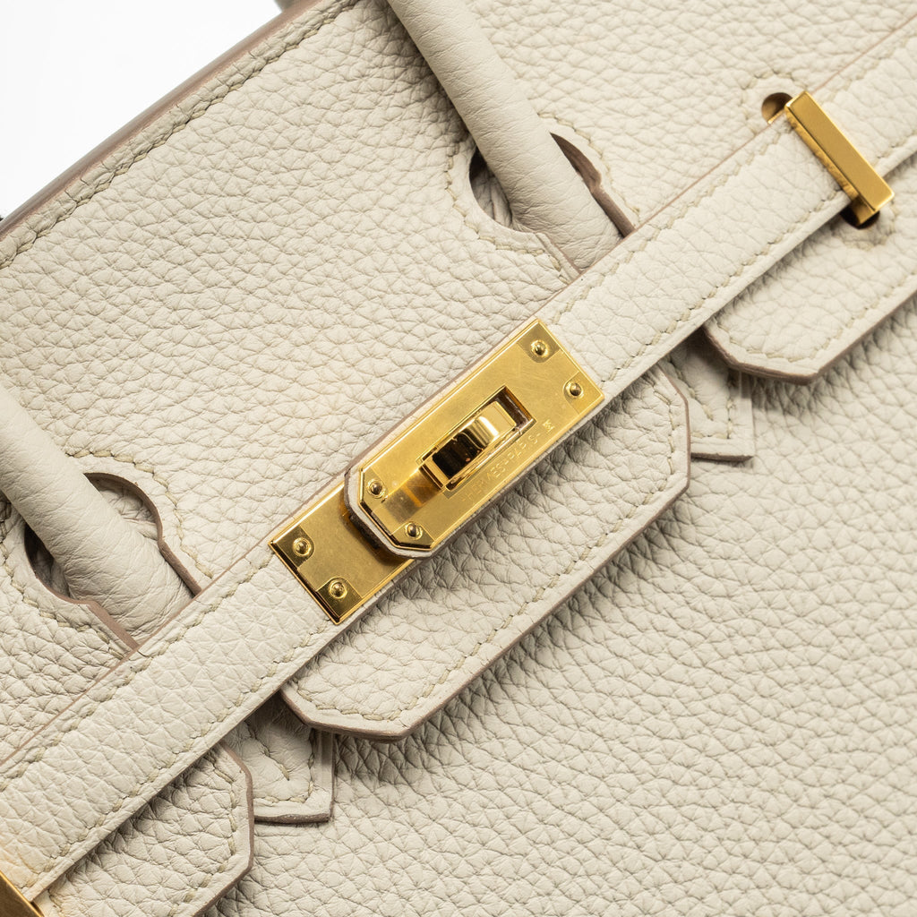 HERMES BIRKIN 25 TOGO BETON GHW