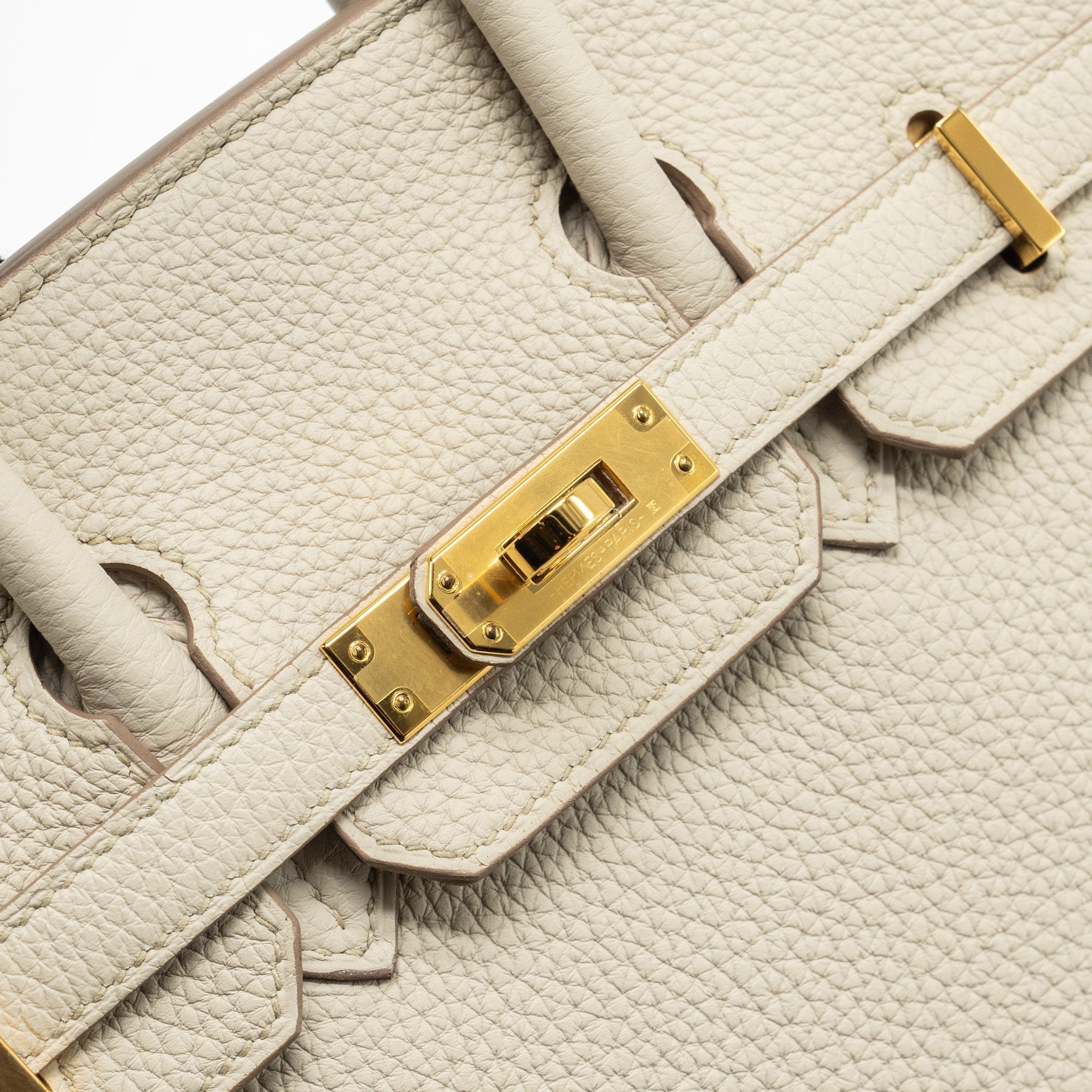 HERMES BIRKIN 25 TOGO BETON GHW