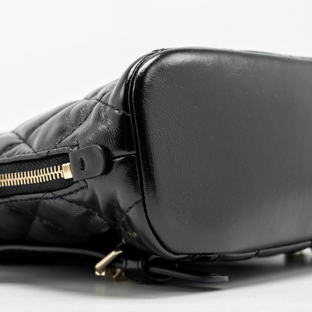 22A MINI BACKPACK PATENT BLACK LGHW (MICROCHIP)