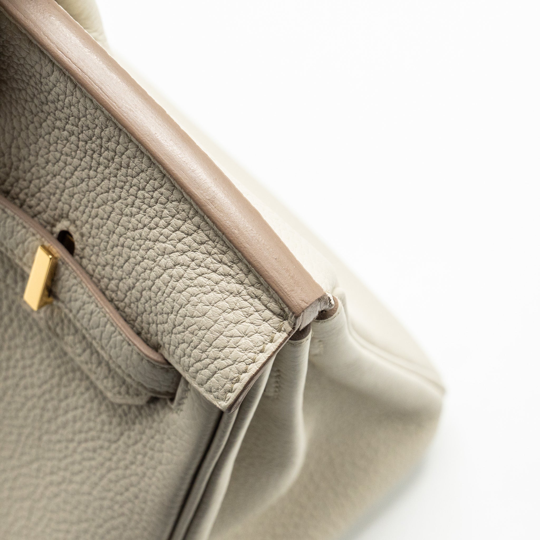 HERMES BIRKIN 25 TOGO BETON GHW