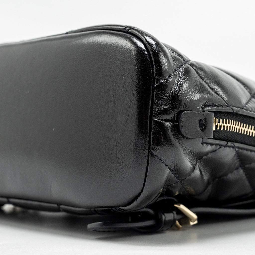 22A MINI BACKPACK PATENT BLACK LGHW (MICROCHIP)